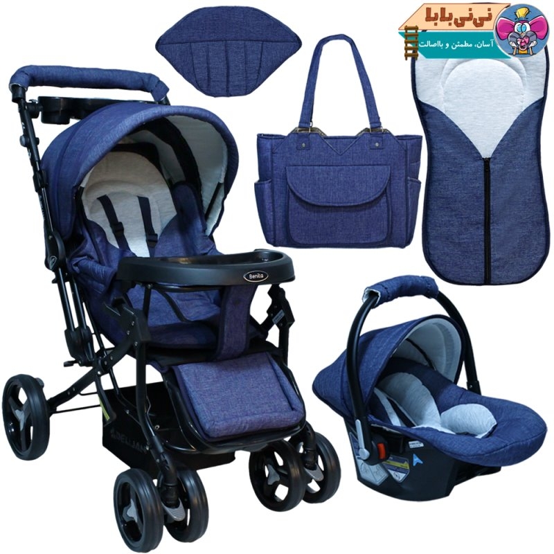 ست 5تکه کالسکه دلیجان طرح baby4life کد S201
