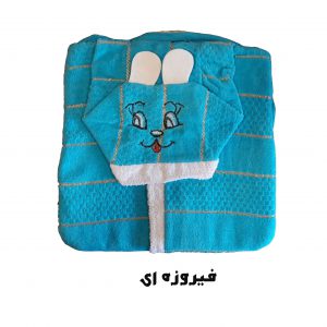 حوله پالتویی کودک مدل خرگوشی سایز 80